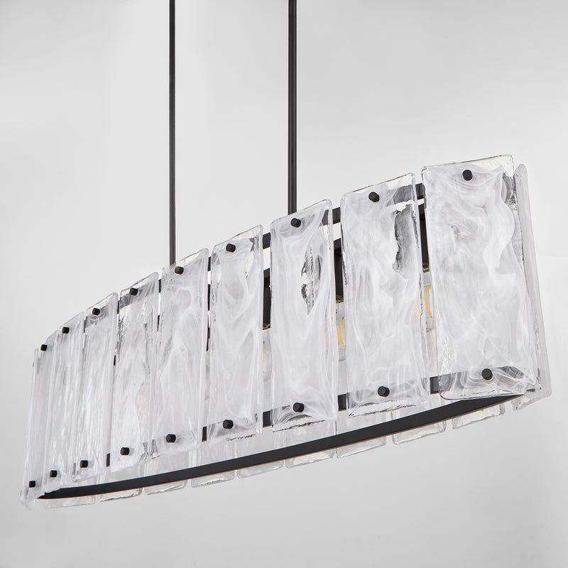 Quorum Home Quorum - 6575-6-59 - Six Light Linear Pendant - Matte Black