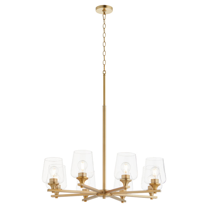 Quorum Home Quorum - 658-8-80 - Eight Light Chandelier - Aged Brass