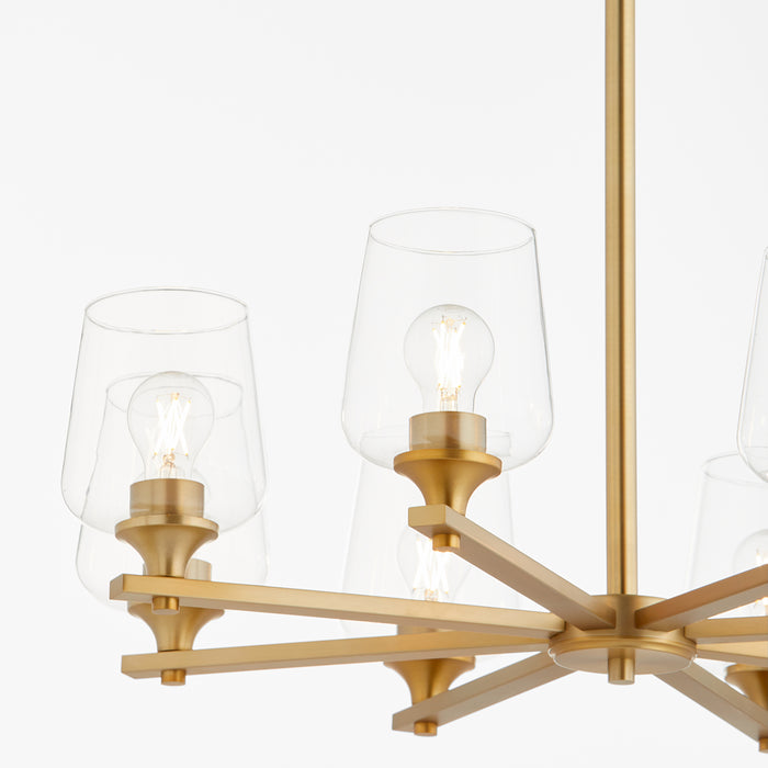 Quorum Home Quorum - 658-8-80 - Eight Light Chandelier - Aged Brass