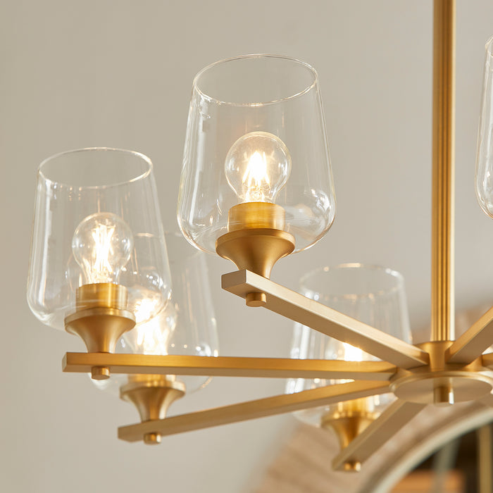 Quorum Home Quorum - 658-8-80 - Eight Light Chandelier - Aged Brass