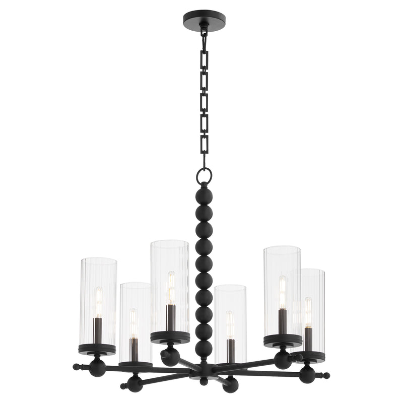 Quorum Home Quorum - 660-6-59 - Six Light Chandelier - Matte Black