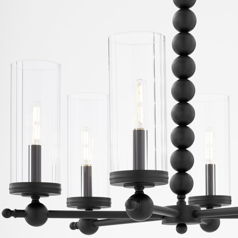 Quorum Home Quorum - 660-6-59 - Six Light Chandelier - Matte Black