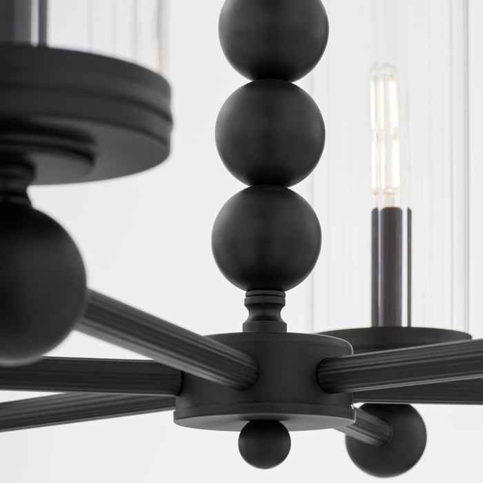 Quorum Home Quorum - 660-6-59 - Six Light Chandelier - Matte Black