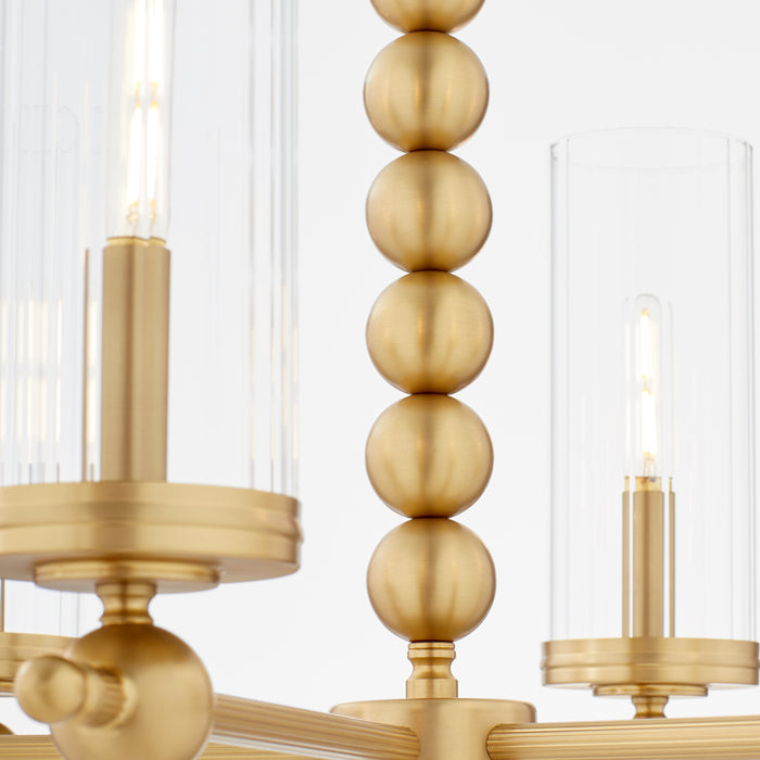 Quorum Home Quorum - 660-6-80 - Six Light Chandelier - Aged Brass