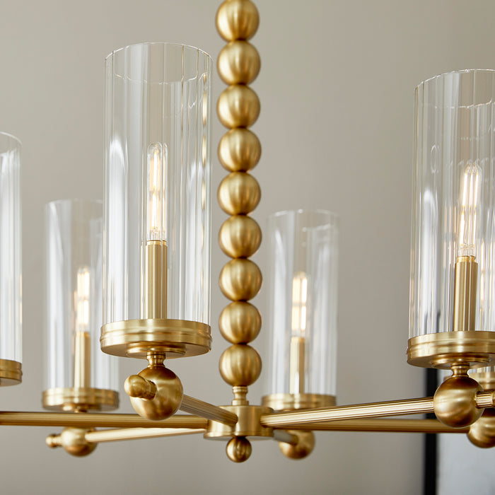 Quorum Home Quorum - 660-6-80 - Six Light Chandelier - Aged Brass