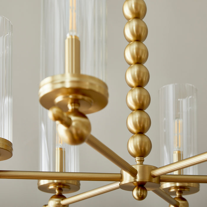 Quorum Home Quorum - 660-6-80 - Six Light Chandelier - Aged Brass