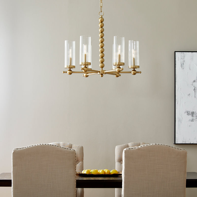 Quorum Home Quorum - 660-6-80 - Six Light Chandelier - Aged Brass
