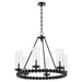 Quorum Home Quorum - 661-6-59 - Six Light Chandelier - Matte Black