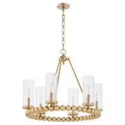 Quorum Home Quorum - 661-6-80 - Six Light Chandelier - Aged Brass