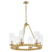 Quorum Home Quorum - 661-6-80 - Six Light Chandelier - Aged Brass