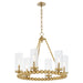 Quorum Home Quorum - 661-6-80 - Six Light Chandelier - Aged Brass