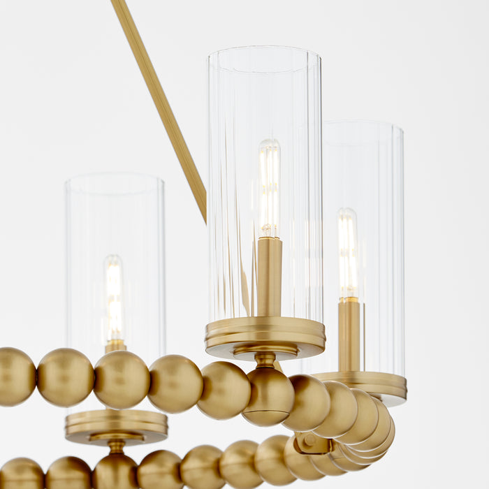 Quorum Home Quorum - 661-6-80 - Six Light Chandelier - Aged Brass