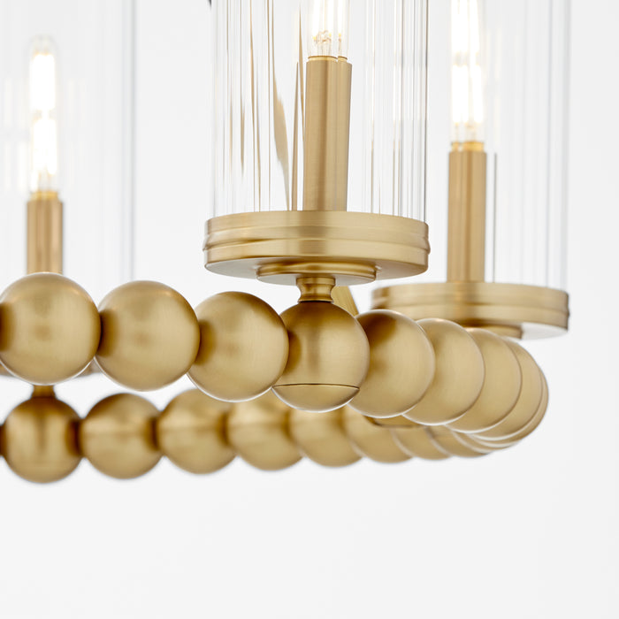 Quorum Home Quorum - 661-6-80 - Six Light Chandelier - Aged Brass