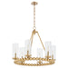 Quorum Home Quorum - 661-6-80 - Six Light Chandelier - Aged Brass