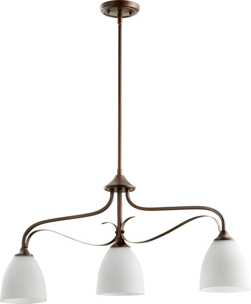 Quorum Home Quorum - 6627-3-86 - Three Light Island Pendant - Oiled Bronze