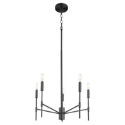Quorum Home Quorum - 663-5-59 - Five Light Chandelier - Matte Black