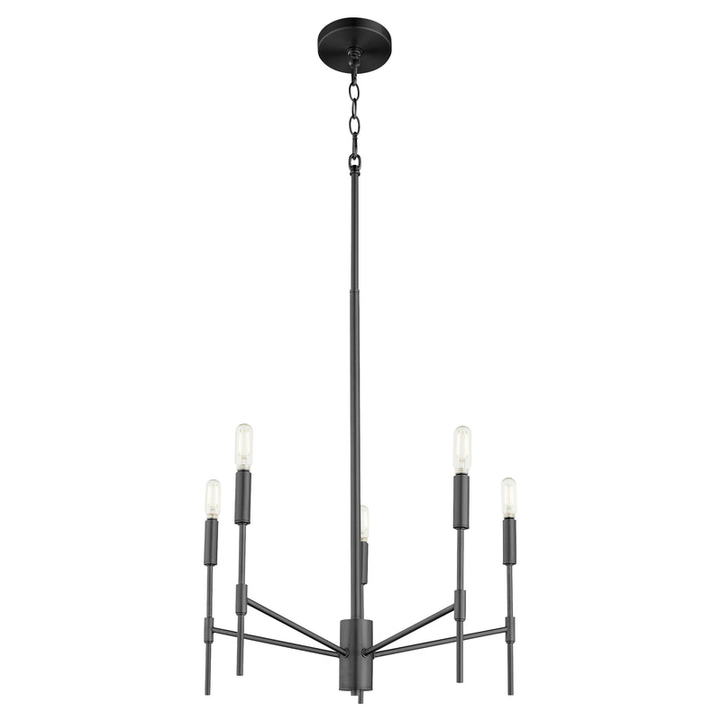 Quorum Home Quorum - 663-5-59 - Five Light Chandelier - Matte Black