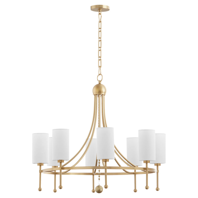 Quorum Home Quorum - 664-8-80 - Eight Light Chandelier - Aged Brass