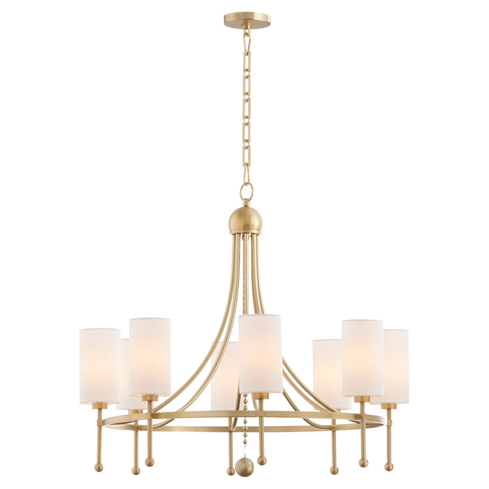 Quorum Home Quorum - 664-8-80 - Eight Light Chandelier - Aged Brass