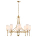 Quorum Home Quorum - 664-8-80 - Eight Light Chandelier - Aged Brass