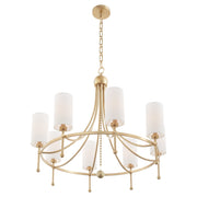 Quorum Home Quorum - 664-8-80 - Eight Light Chandelier - Aged Brass