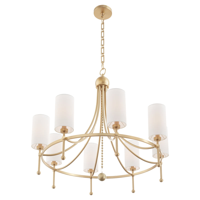 Quorum Home Quorum - 664-8-80 - Eight Light Chandelier - Aged Brass
