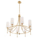 Quorum Home Quorum - 664-8-80 - Eight Light Chandelier - Aged Brass