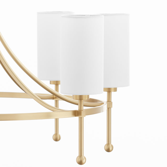 Quorum Home Quorum - 664-8-80 - Eight Light Chandelier - Aged Brass