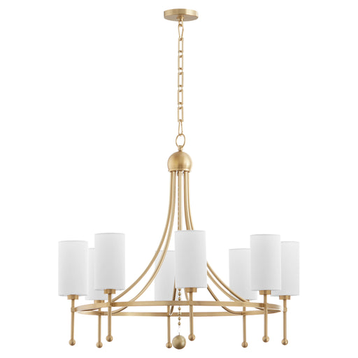 Quorum Home Quorum - 664-8-80 - Eight Light Chandelier - Aged Brass