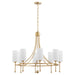 Quorum Home Quorum - 664-8-80 - Eight Light Chandelier - Aged Brass