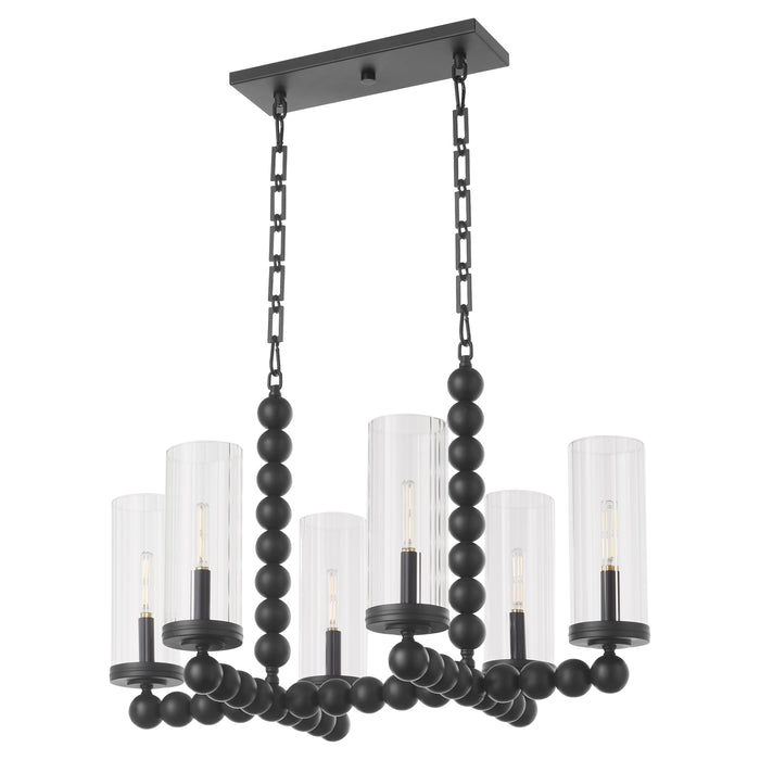 Quorum Home Quorum - 665-6-59 - Six Light Chandelier - Matte Black