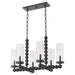 Quorum Home Quorum - 665-6-59 - Six Light Chandelier - Matte Black