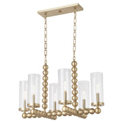 Quorum Home Quorum - 665-6-80 - Six Light Chandelier - Aged Brass