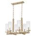 Quorum Home Quorum - 665-6-80 - Six Light Chandelier - Aged Brass