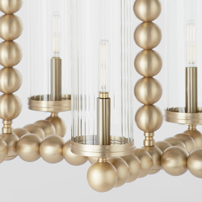 Quorum Home Quorum - 665-6-80 - Six Light Chandelier - Aged Brass