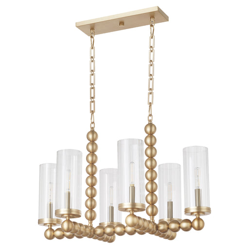 Quorum Home Quorum - 665-6-80 - Six Light Chandelier - Aged Brass