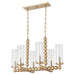 Quorum Home Quorum - 665-6-80 - Six Light Chandelier - Aged Brass