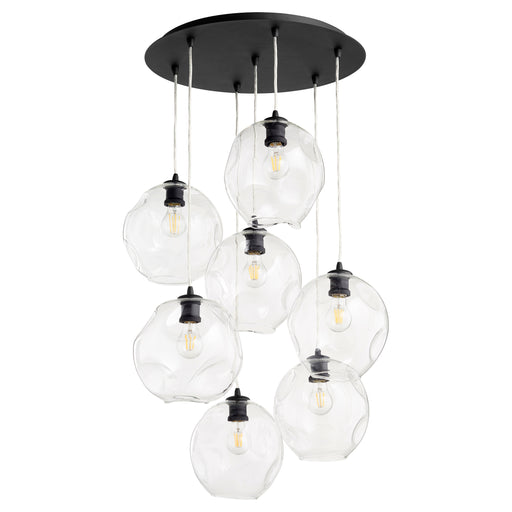 Quorum Home Quorum - 67-69 - Seven Light Pendant - Textured Black