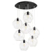 Quorum Home Quorum - 67-69 - Seven Light Pendant - Textured Black