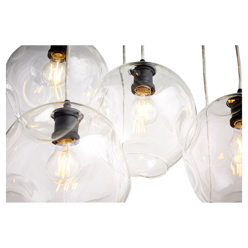 Quorum Home Quorum - 67-69 - Seven Light Pendant - Textured Black