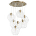 Quorum Home Quorum - 67-80 - Seven Light Pendant - Aged Brass