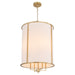 Quorum Home Quorum - 6705-4-80 - Four Light Entry - Aged Brass