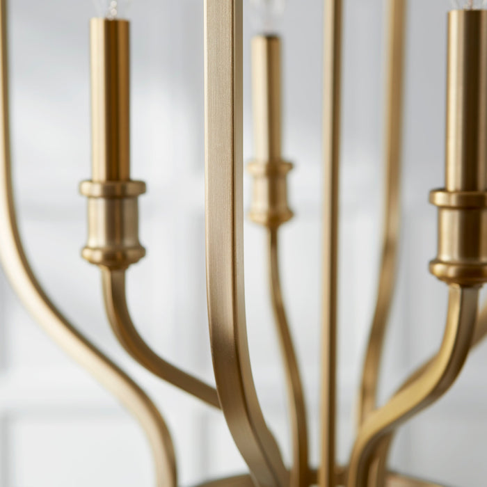 Richmond 4 Light Entry - Aged Brass