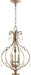 Quorum Home Quorum - 6714-3-60 - Three Light Entry Pendant - Aged Silver Leaf
