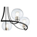 Quorum Home Quorum - 672-5-6965 - Five Light Chandelier - Textured Black w/ Satin Nickel