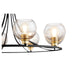 Quorum Home Quorum - 672-8-6980 - Eight Light Chandelier - Textured Black w/ Aged Brass