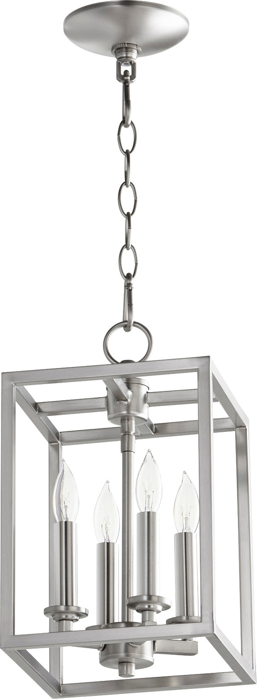 Quorum Home Quorum - 6731-4-165 - Four Light Entry Pendant - Satin Nickel