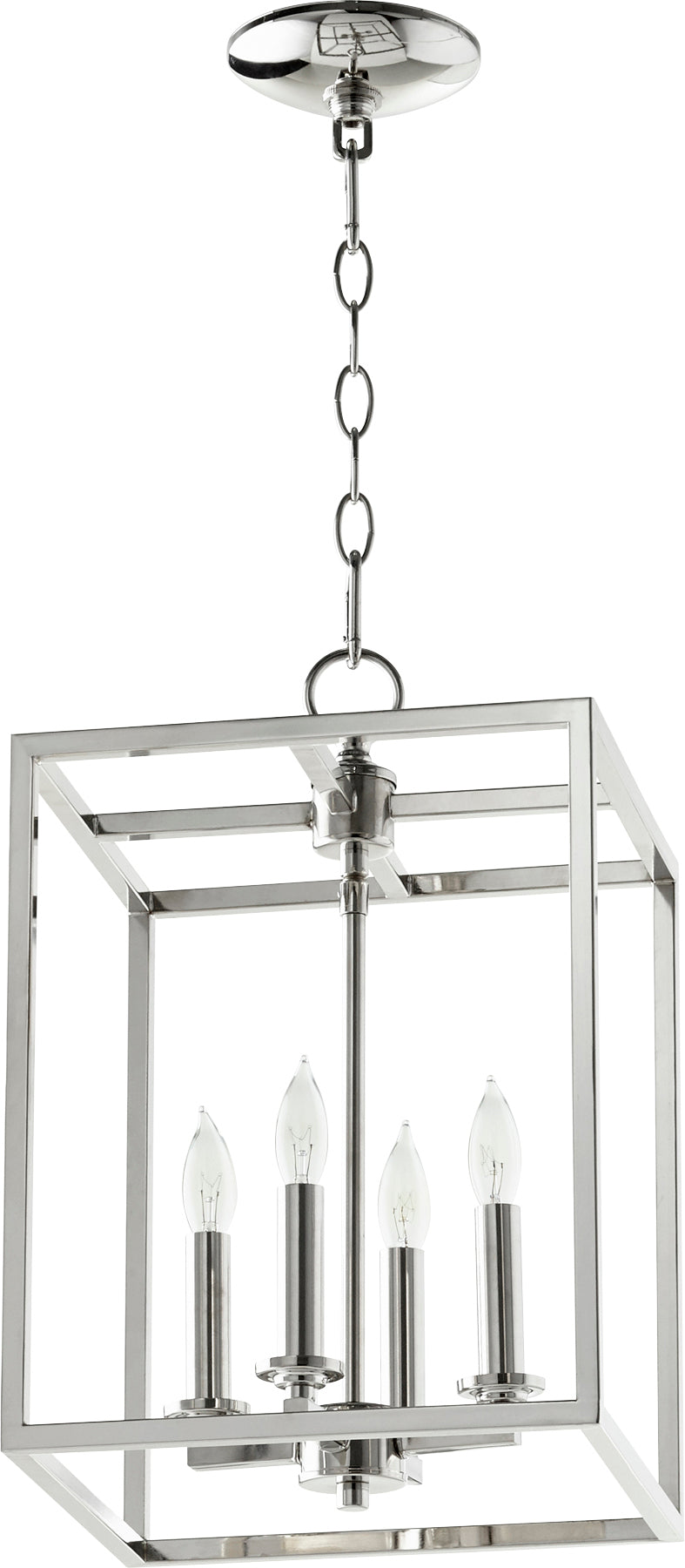 Quorum Home Quorum - 6731-4-62 - Four Light Entry Pendant - Polished Nickel
