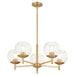 Quorum Home Quorum - 678-5-80 - Five Light Chandelier - Aged Brass