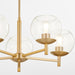Quorum Home Quorum - 678-5-80 - Five Light Chandelier - Aged Brass
